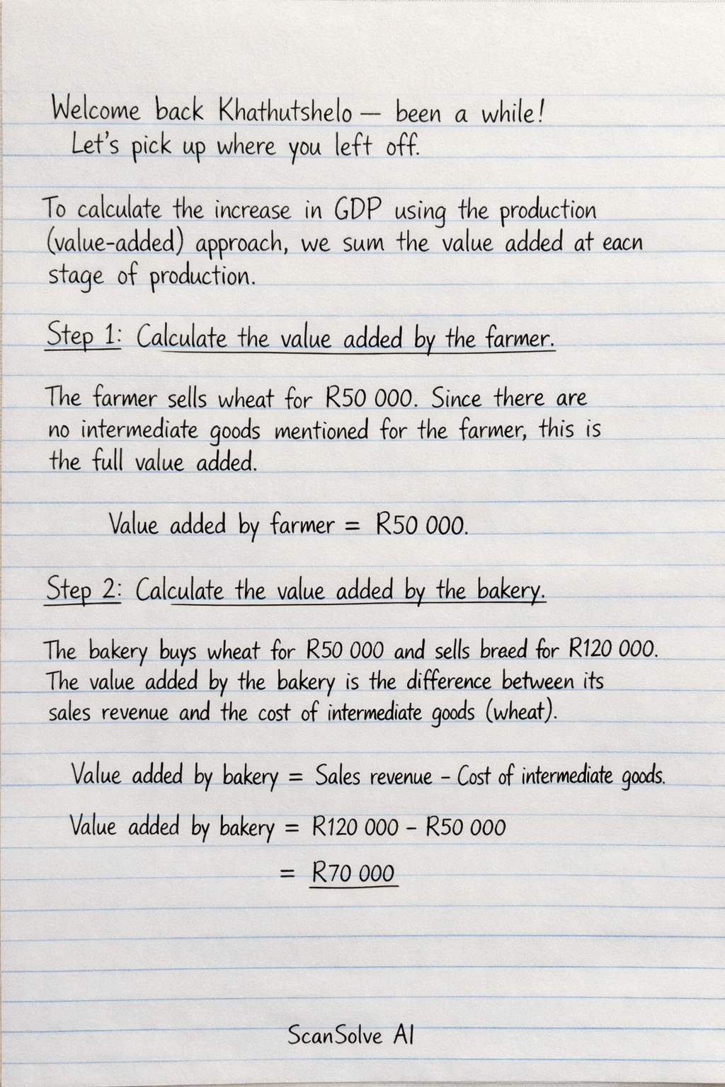 Handwritten step-by-step solution preview