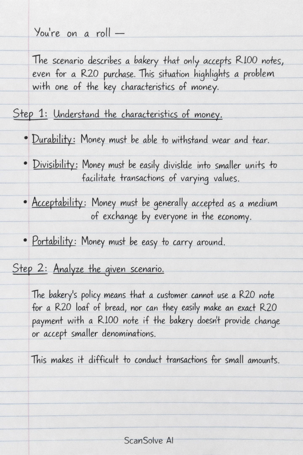 Handwritten step-by-step solution preview