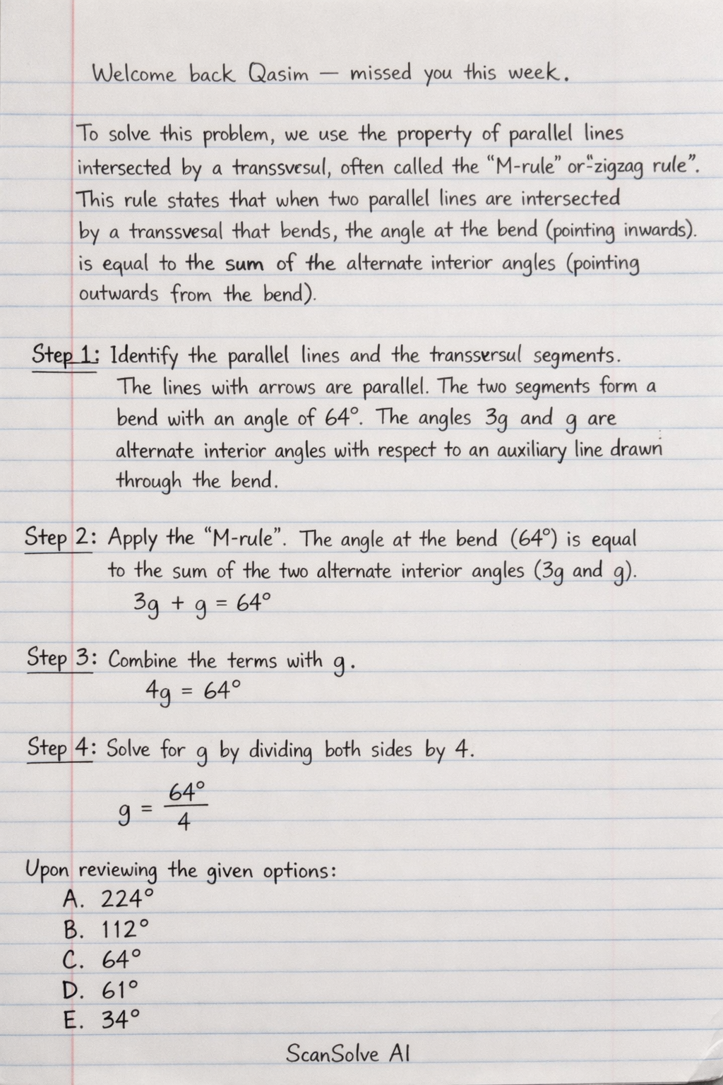 Handwritten step-by-step solution preview