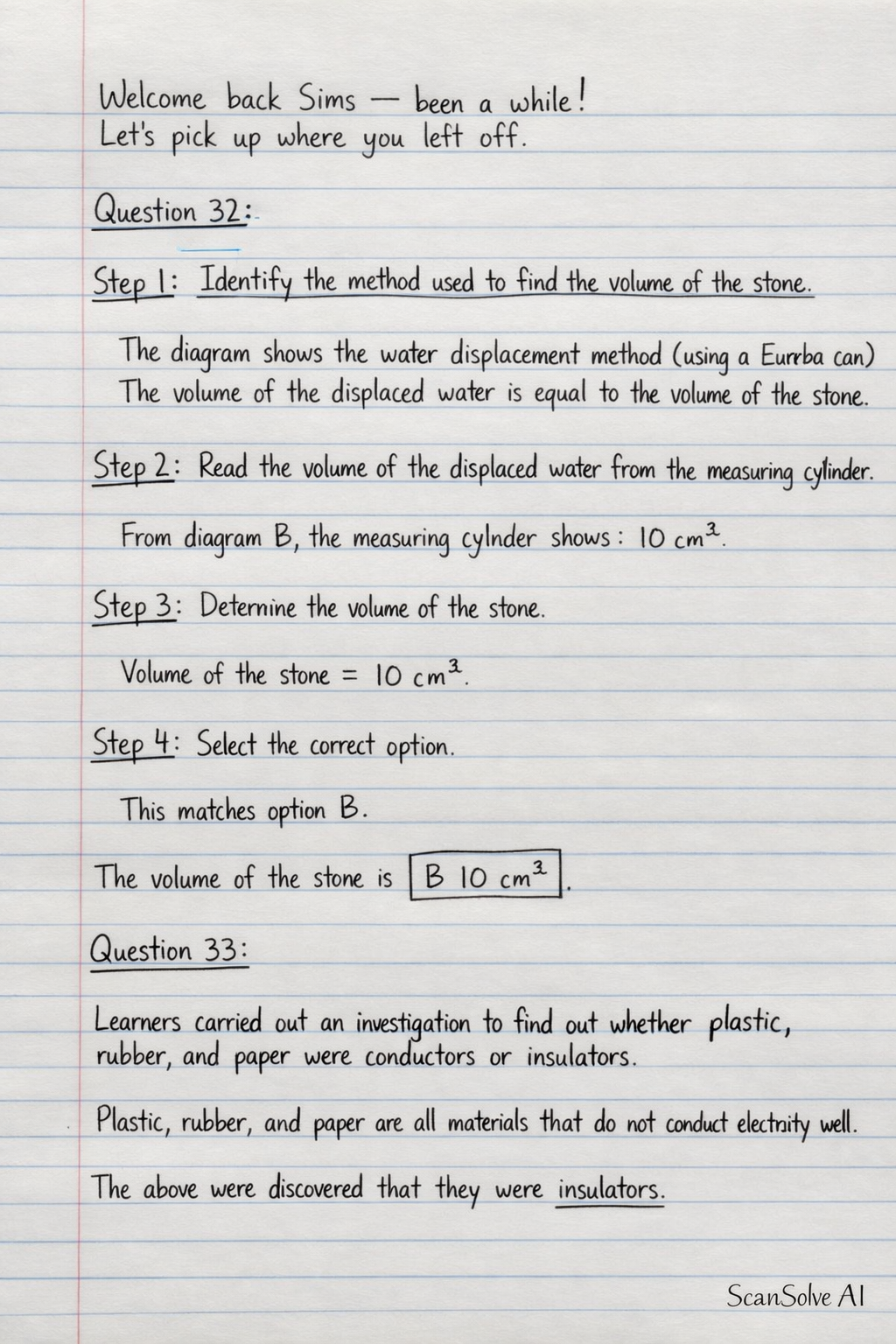 Handwritten step-by-step solution preview