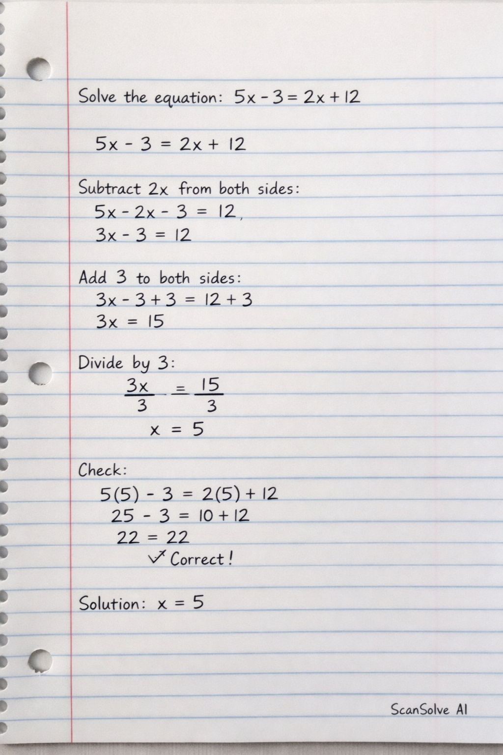 Handwritten step-by-step solution preview