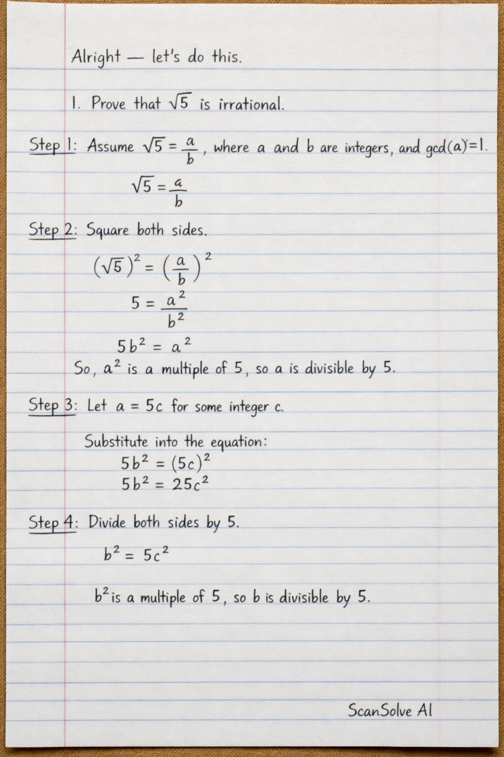 Handwritten step-by-step solution preview