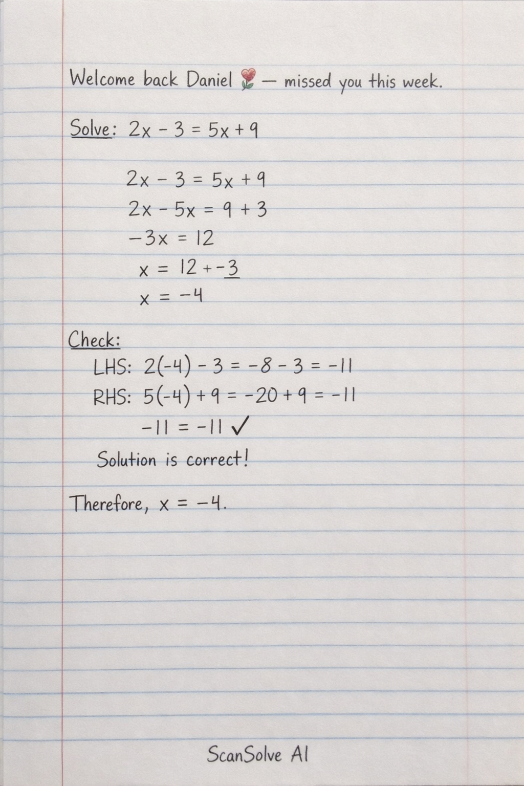 Handwritten step-by-step solution preview