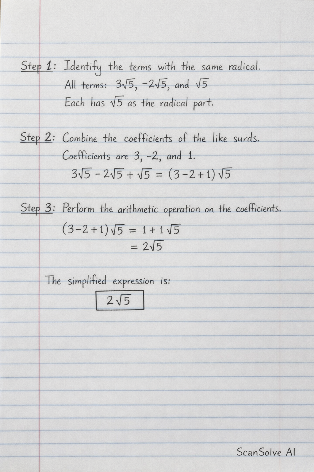 Handwritten step-by-step solution preview