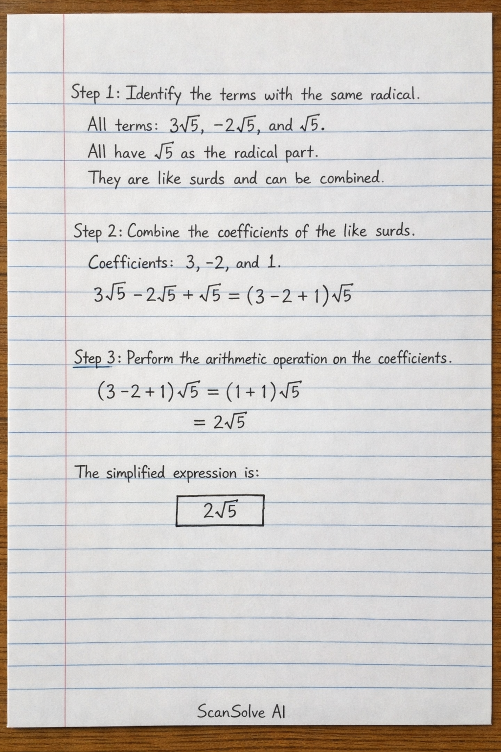 Handwritten step-by-step solution preview
