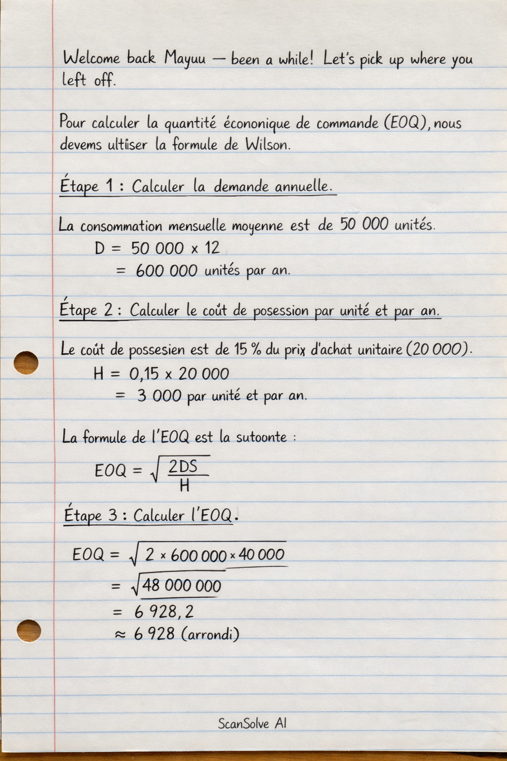 Handwritten step-by-step solution preview