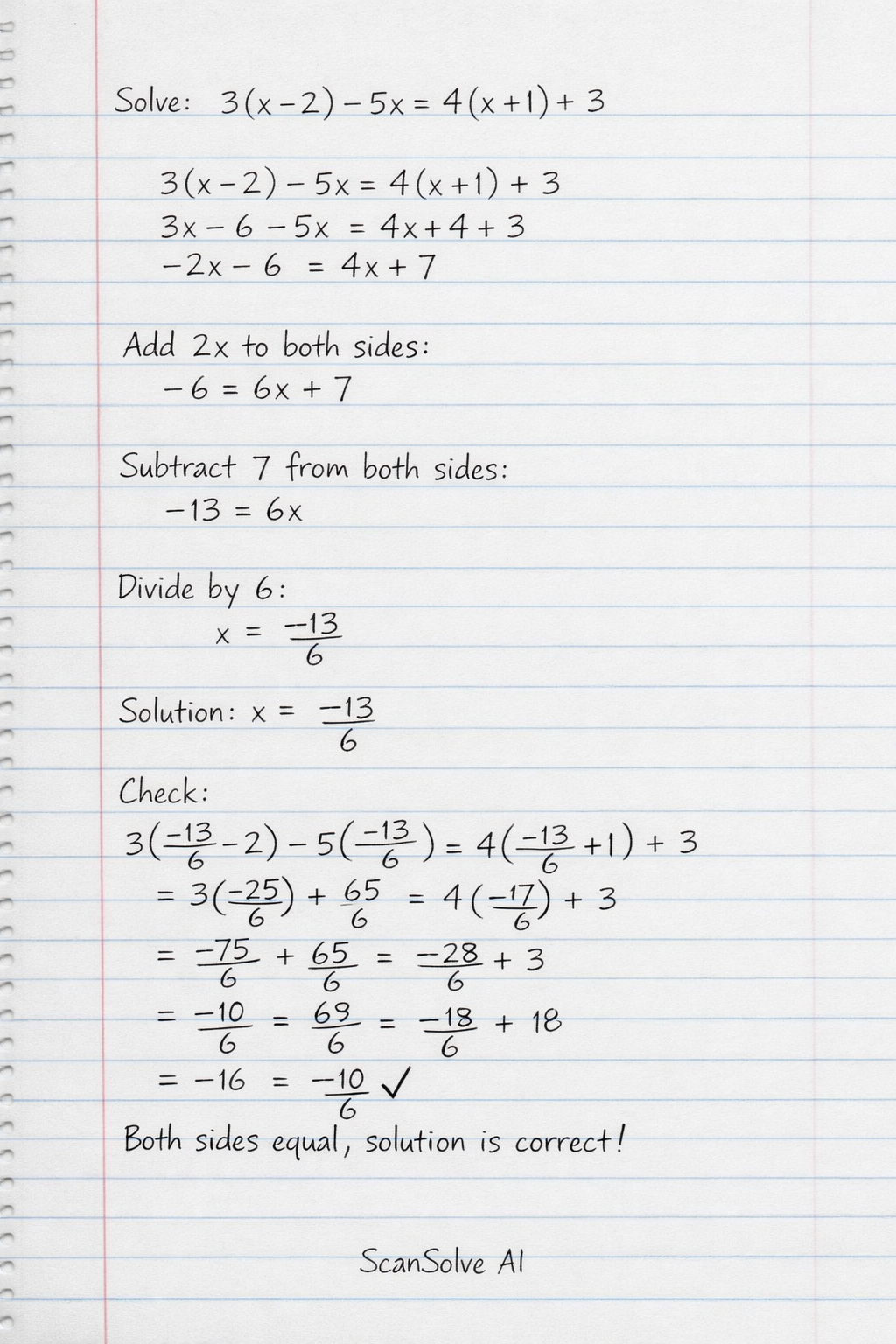 Handwritten step-by-step solution preview