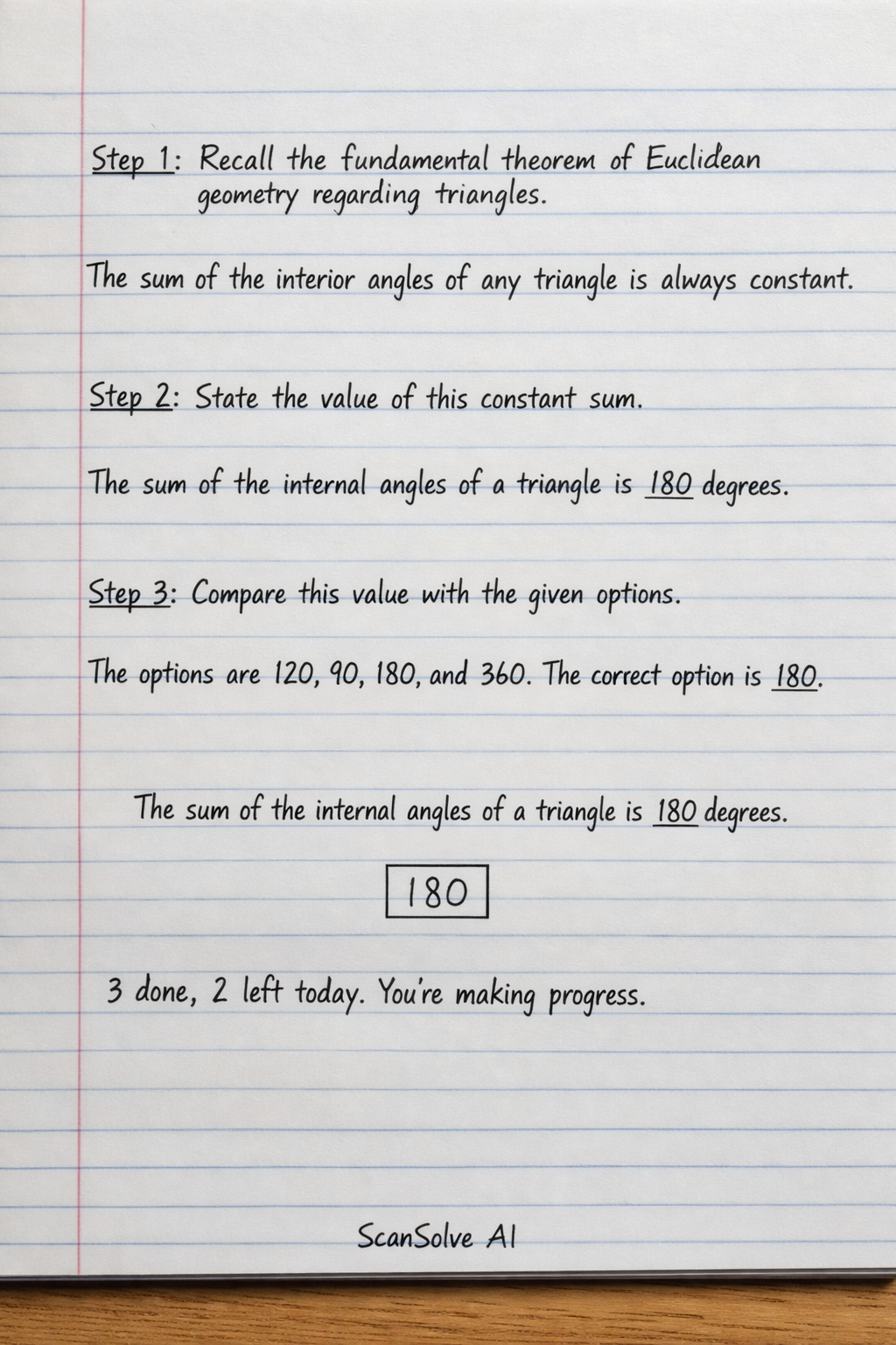 Handwritten step-by-step solution preview