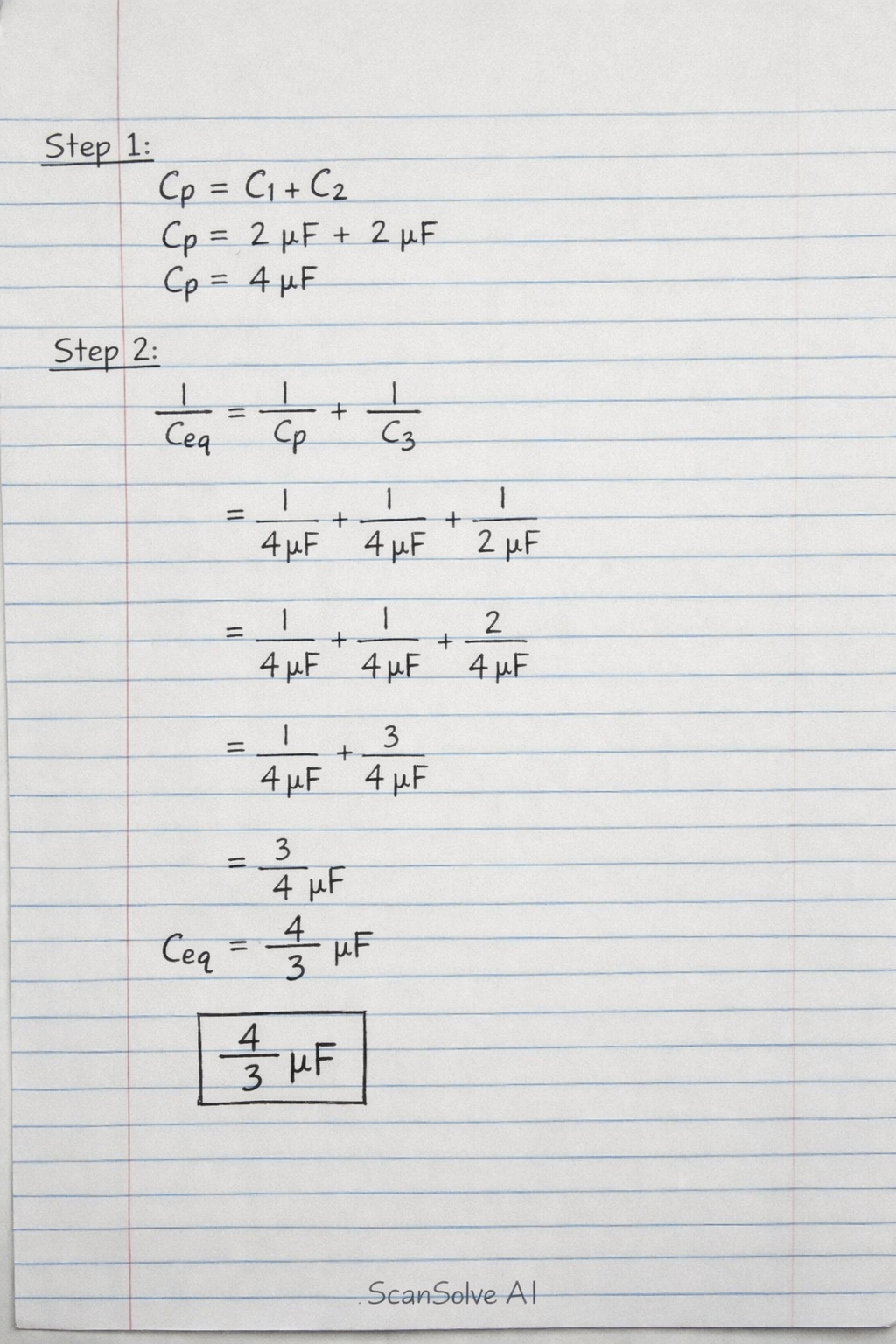 Handwritten step-by-step solution preview