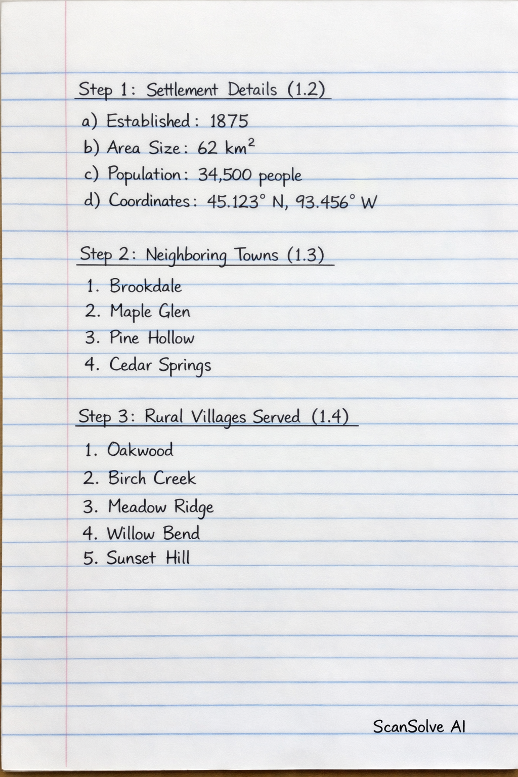 Handwritten step-by-step solution preview