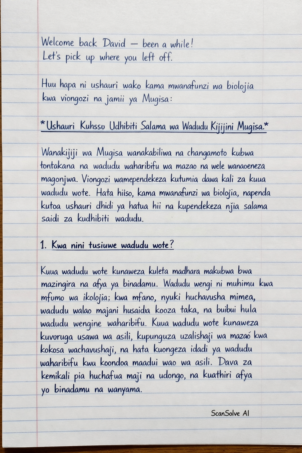 Handwritten step-by-step solution preview