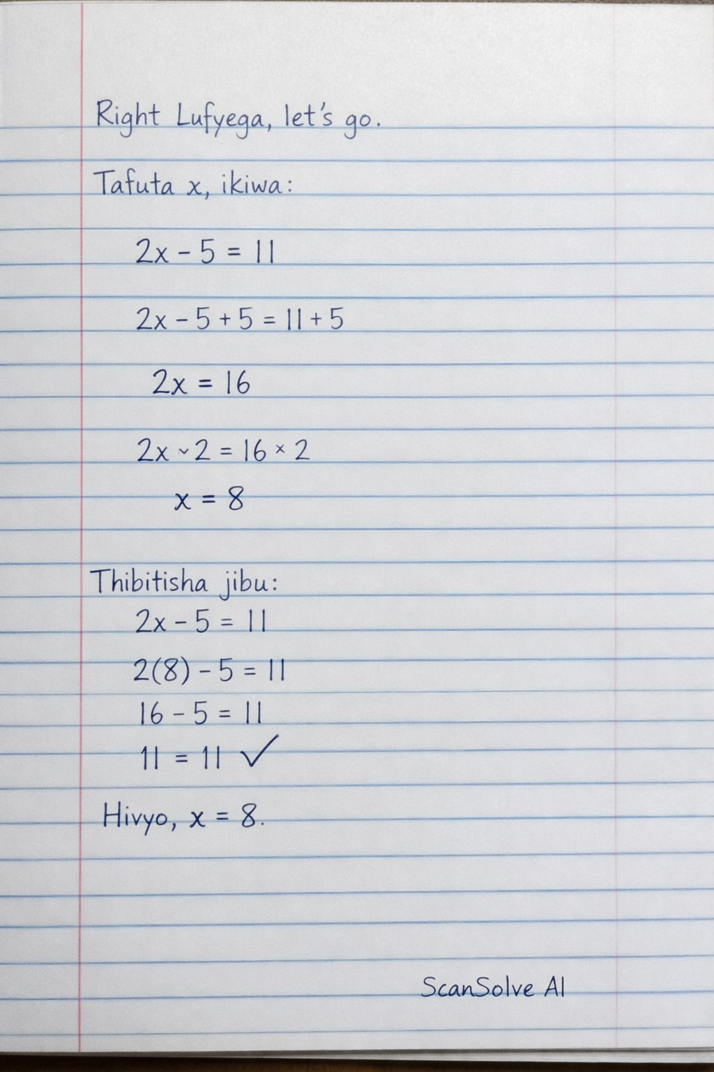 Handwritten step-by-step solution preview