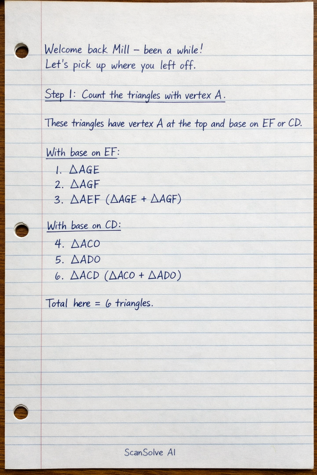 Handwritten step-by-step solution preview