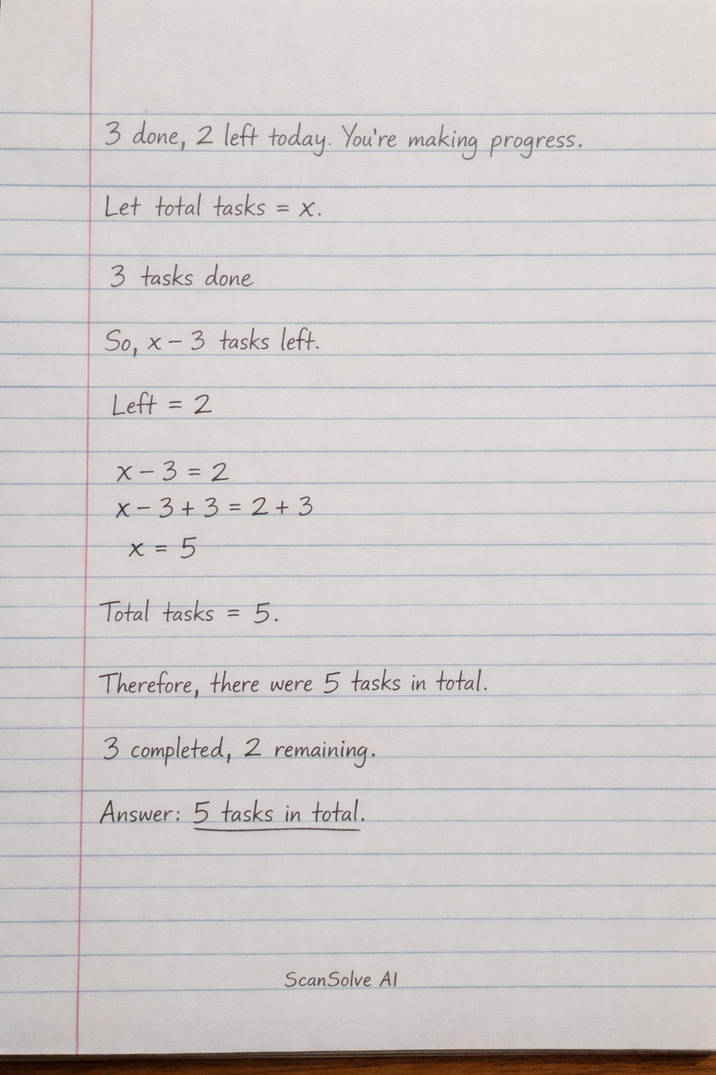Handwritten step-by-step solution preview