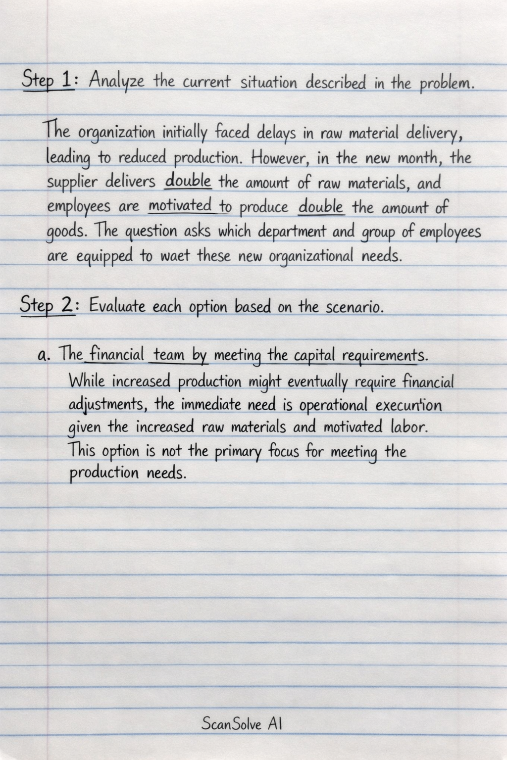 Handwritten step-by-step solution preview
