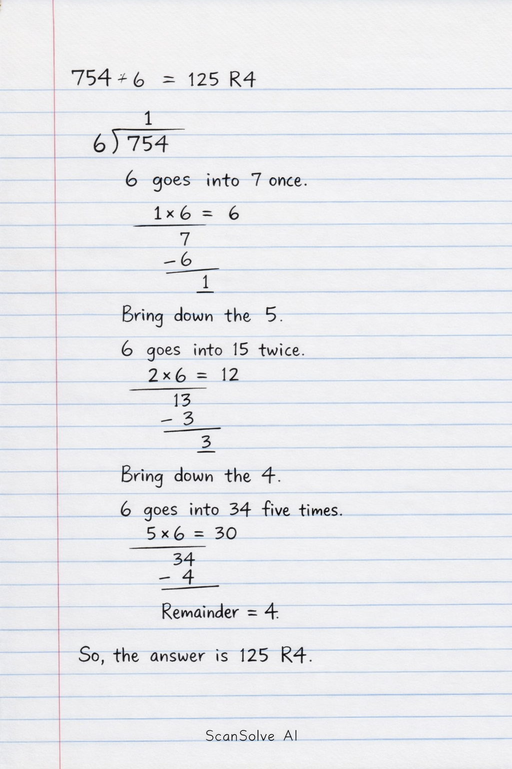 Handwritten step-by-step solution preview