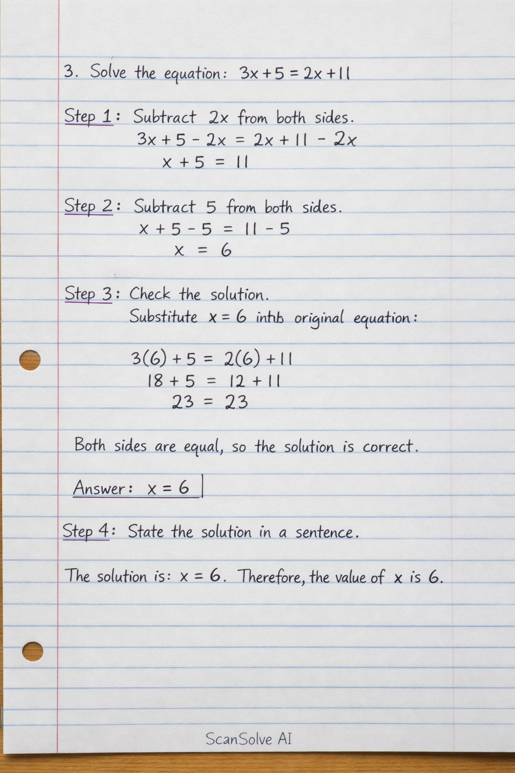 Handwritten step-by-step solution preview