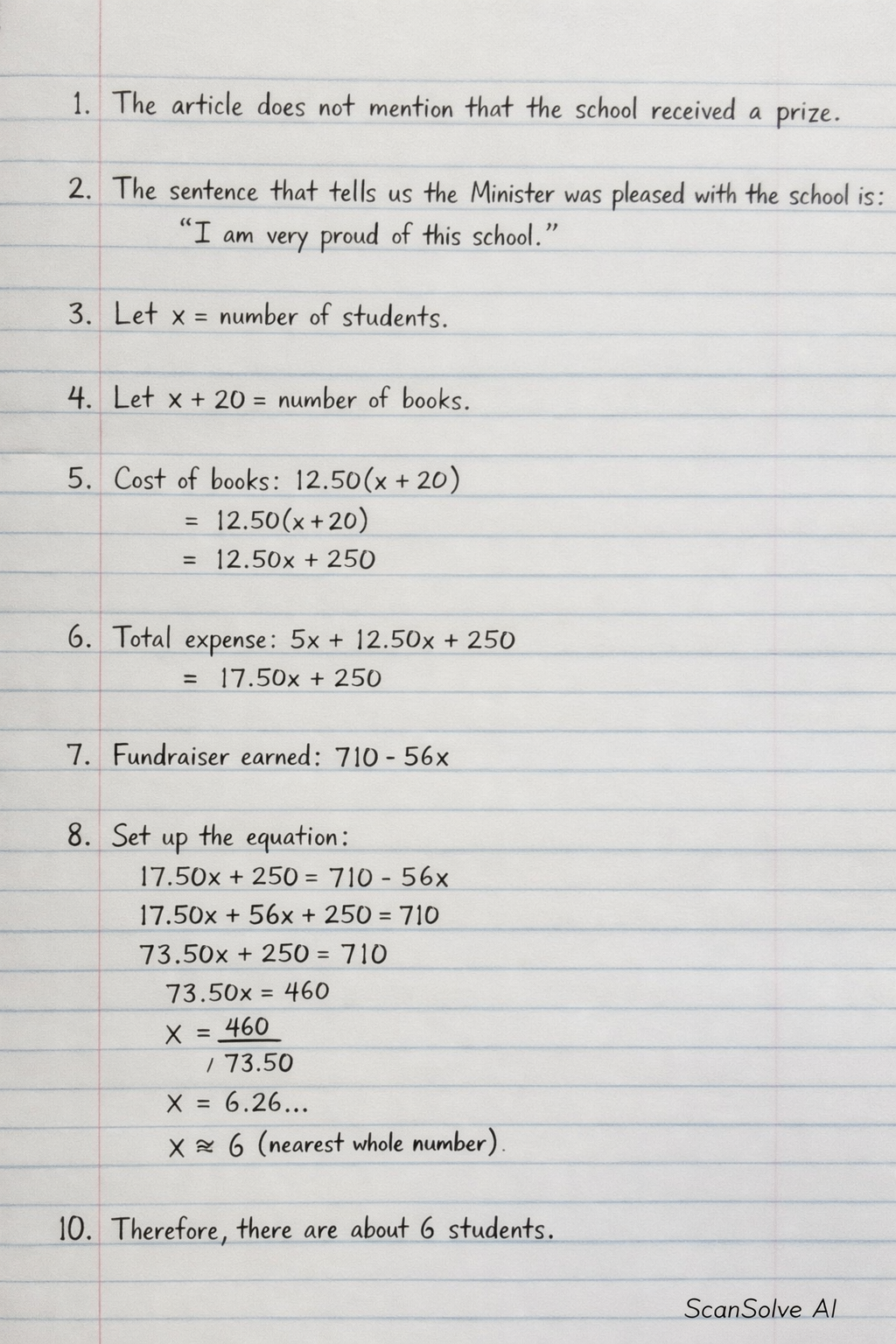 Handwritten step-by-step solution preview