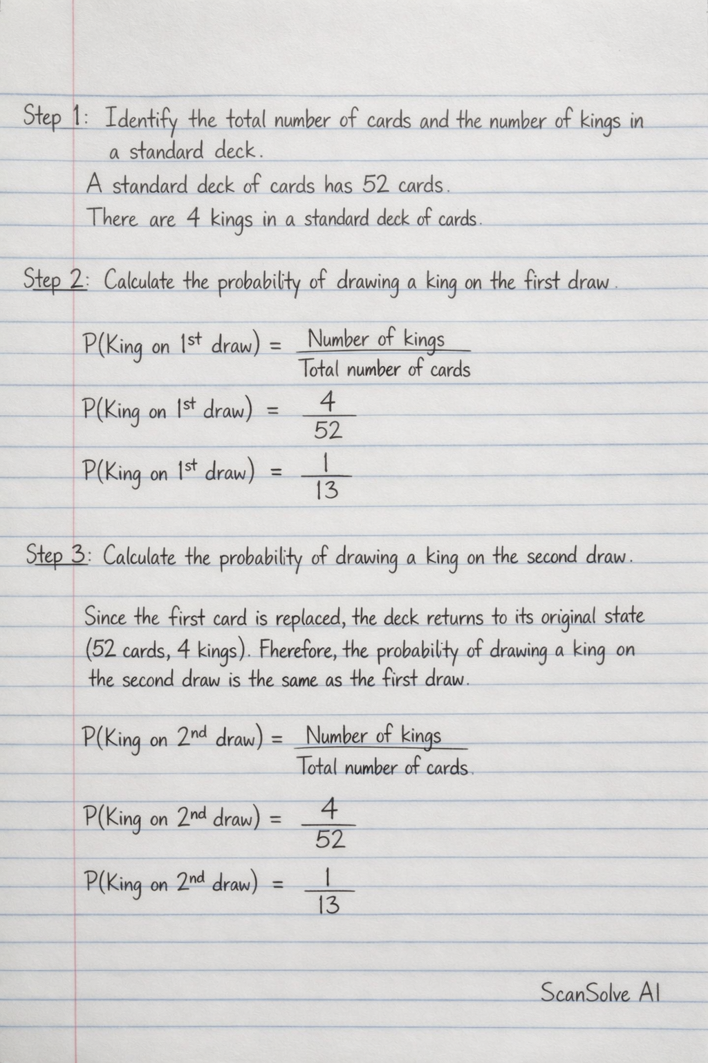 Handwritten step-by-step solution preview