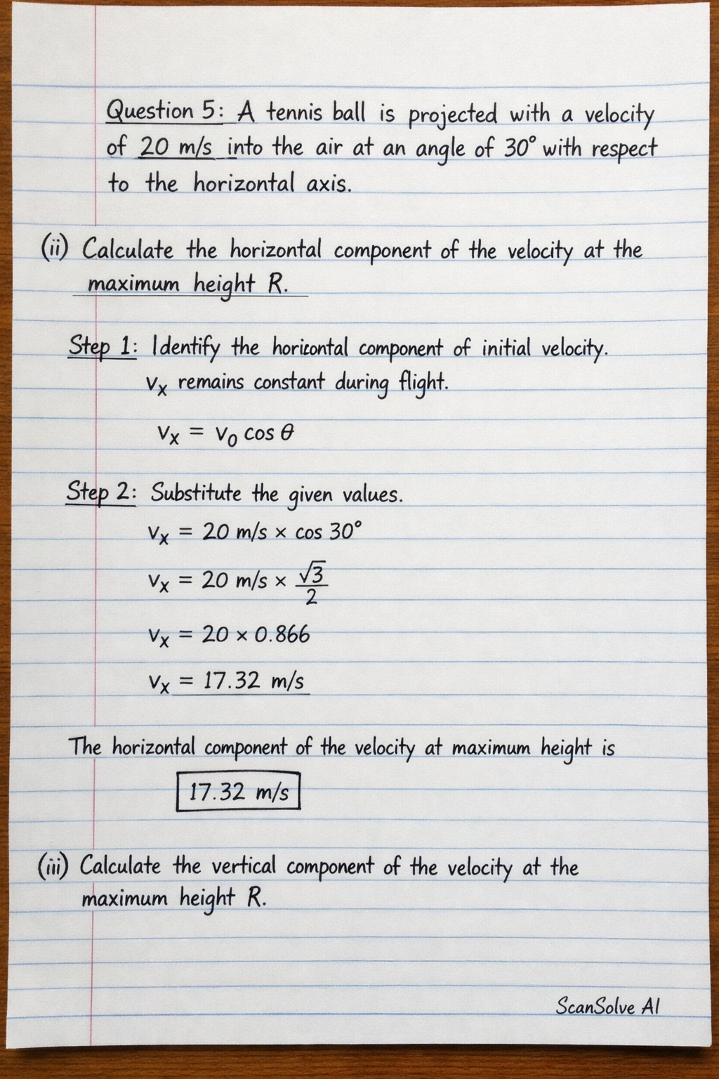 Handwritten step-by-step solution preview