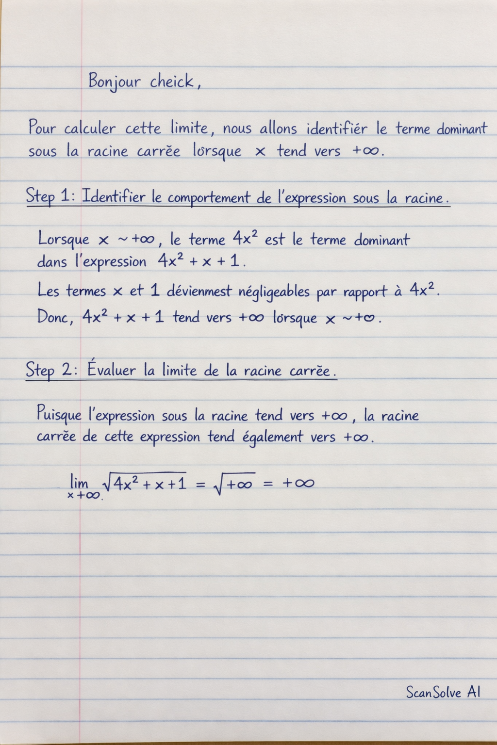 Handwritten step-by-step solution preview