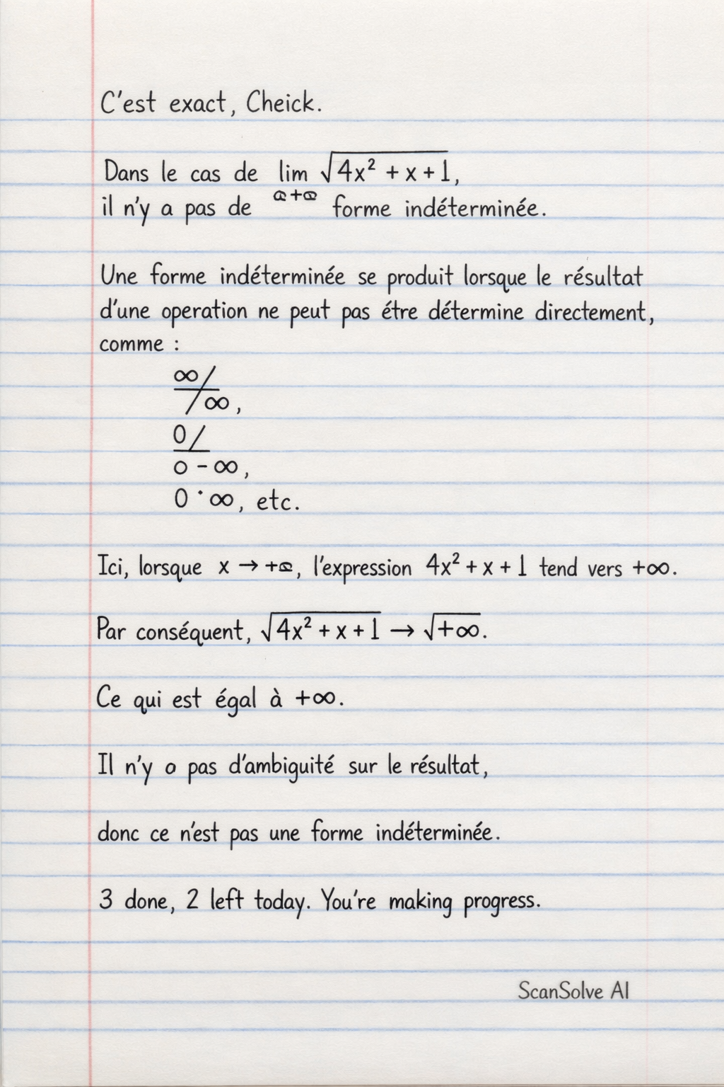 Handwritten step-by-step solution preview