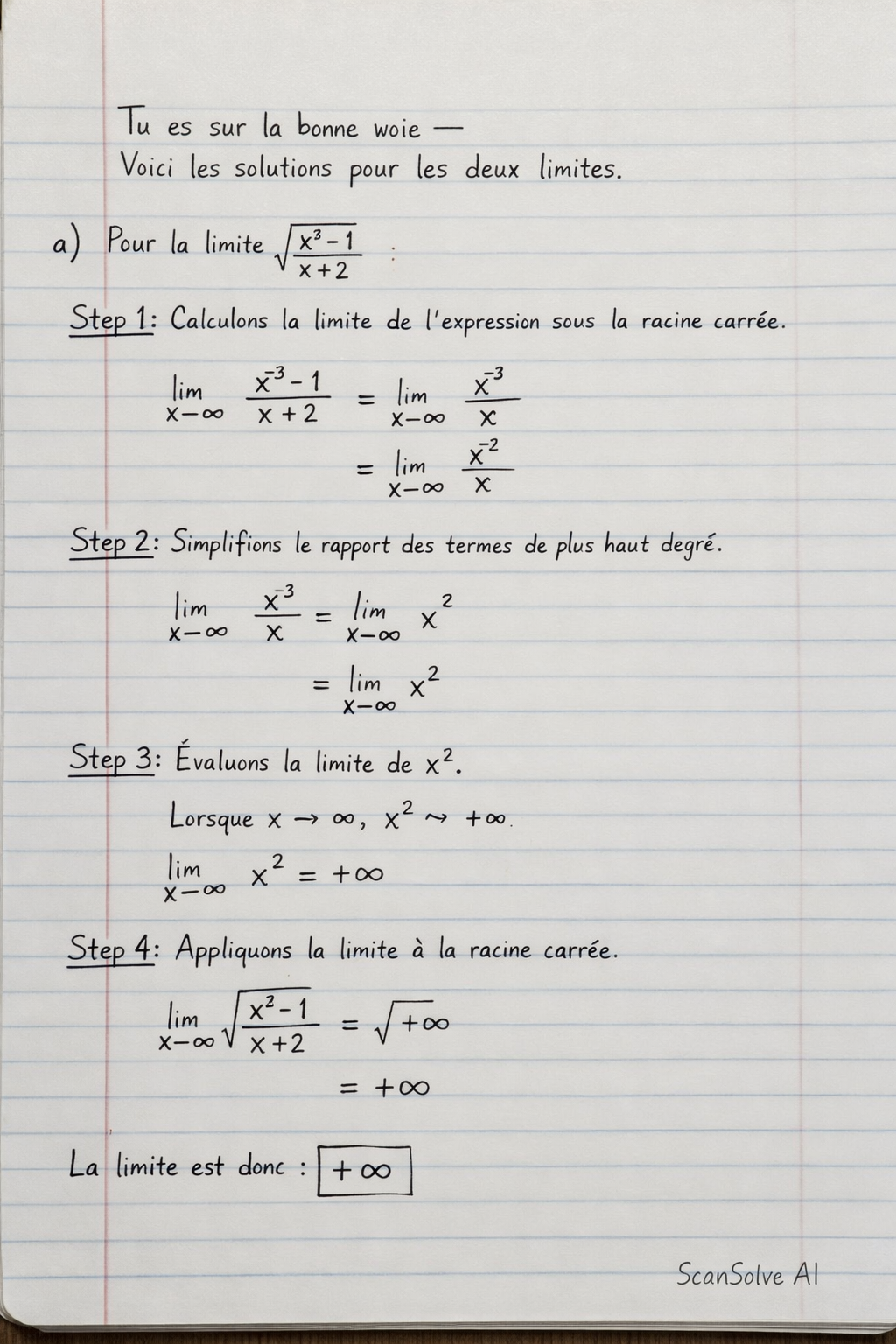 Handwritten step-by-step solution preview