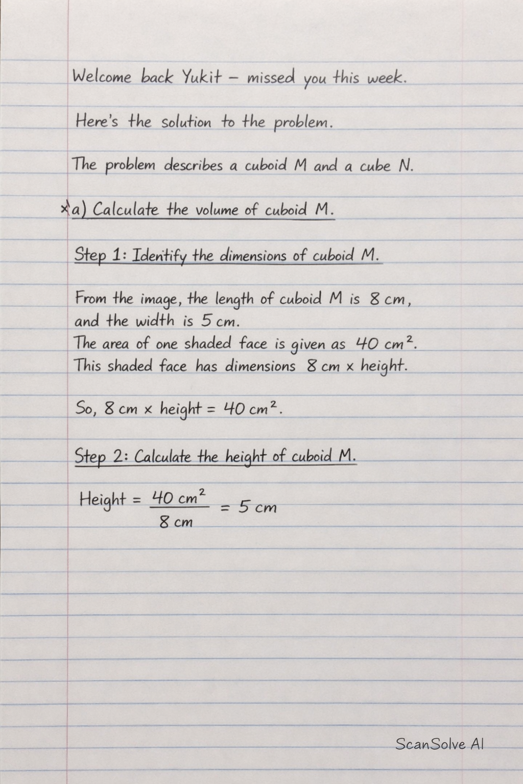 Handwritten step-by-step solution preview