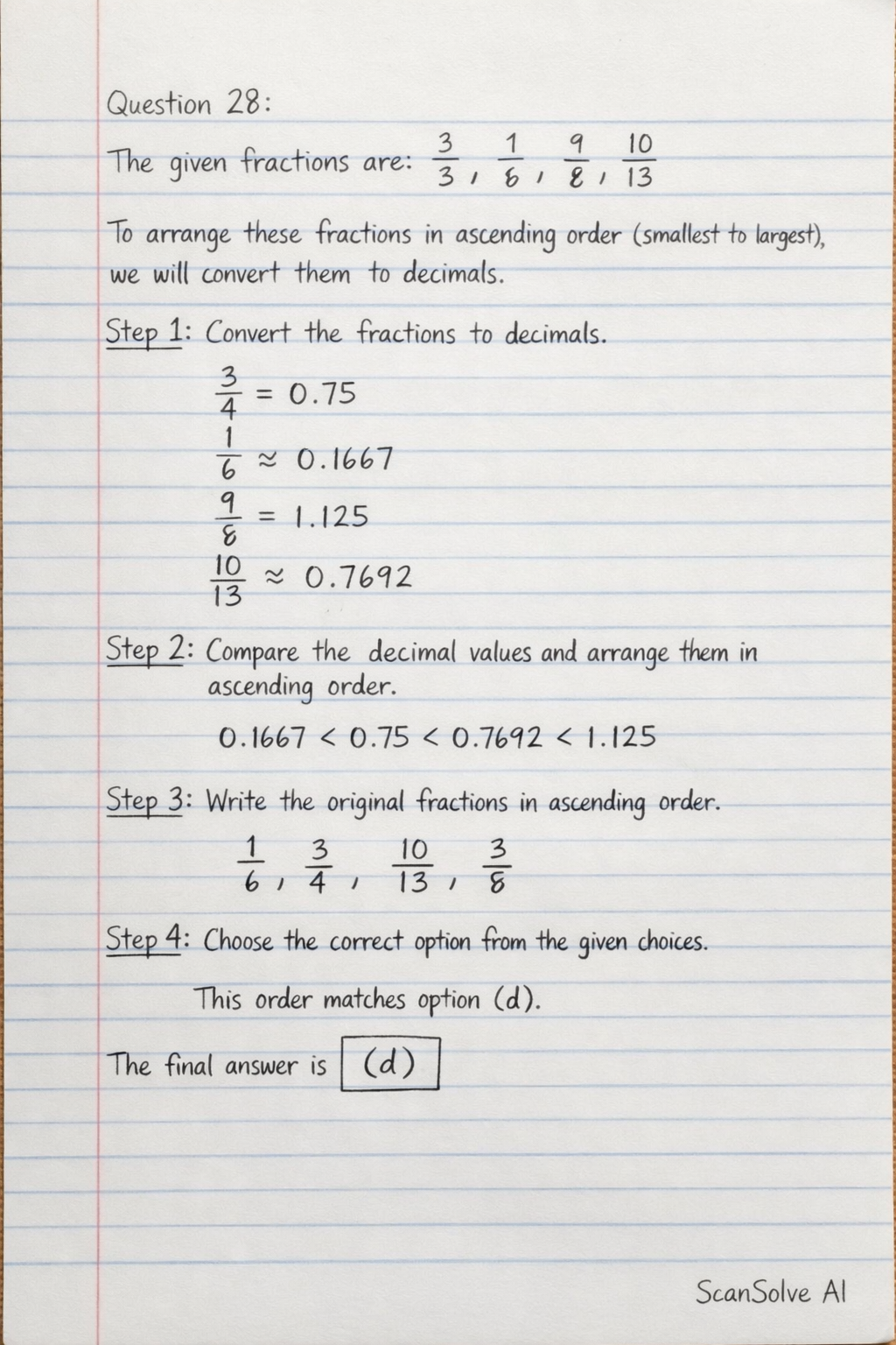 Handwritten step-by-step solution preview