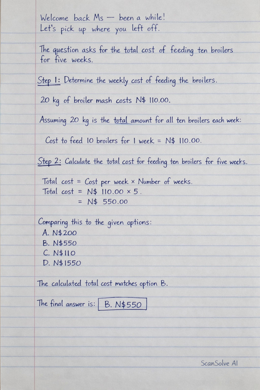 Handwritten step-by-step solution preview