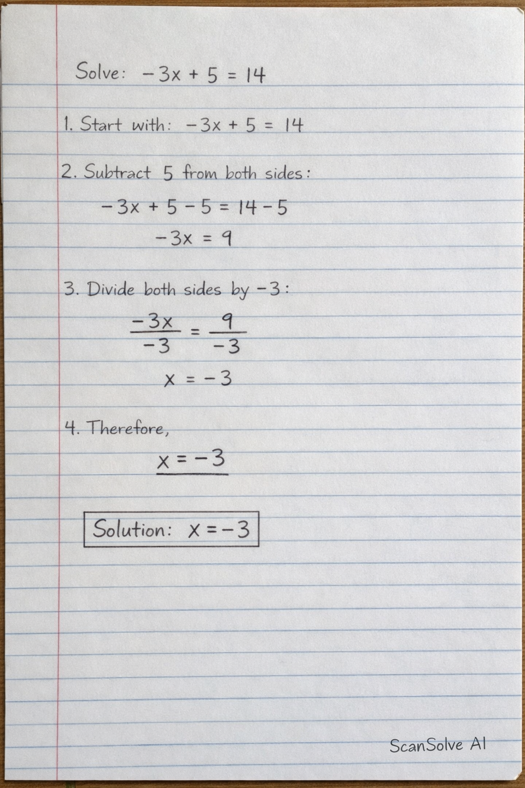 Handwritten step-by-step solution preview