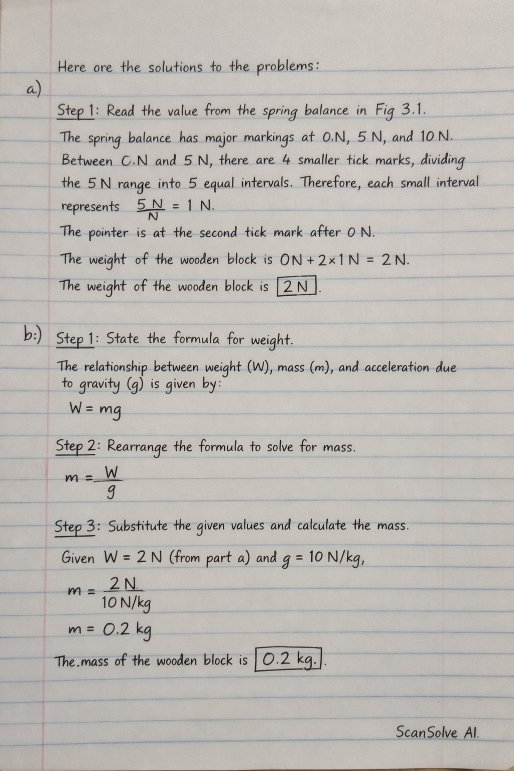 Handwritten step-by-step solution preview