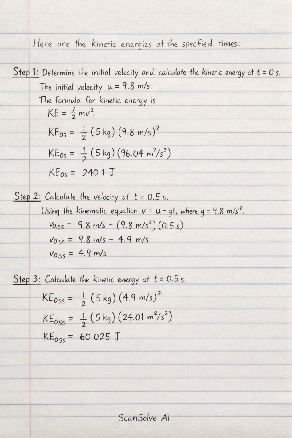 Handwritten step-by-step solution preview