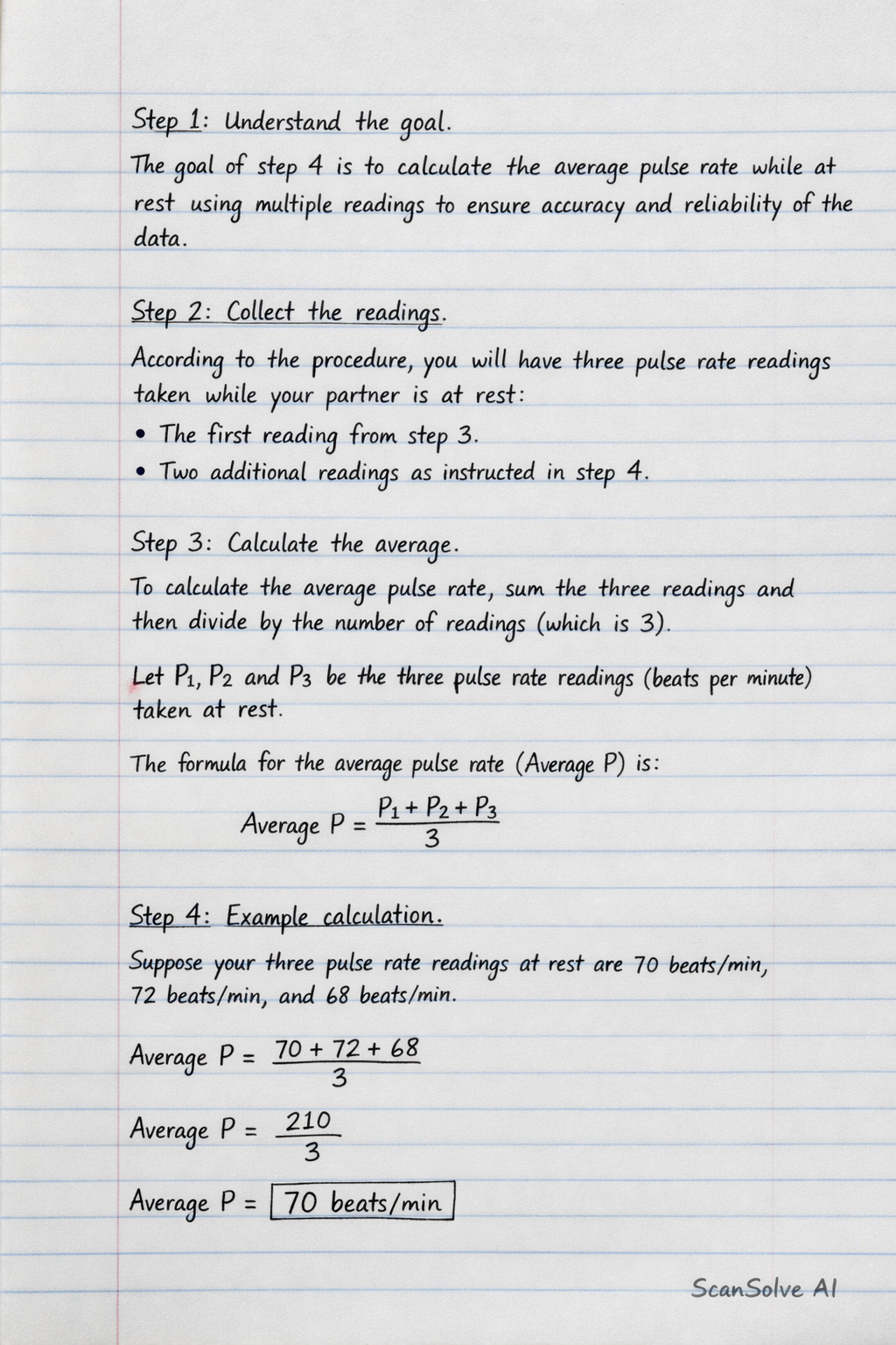 Handwritten step-by-step solution preview