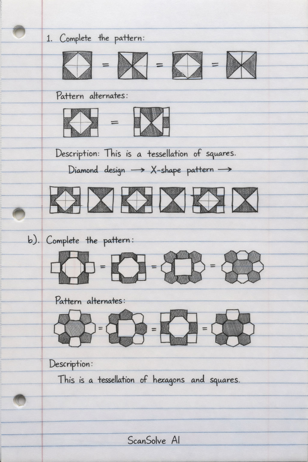 Handwritten step-by-step solution preview