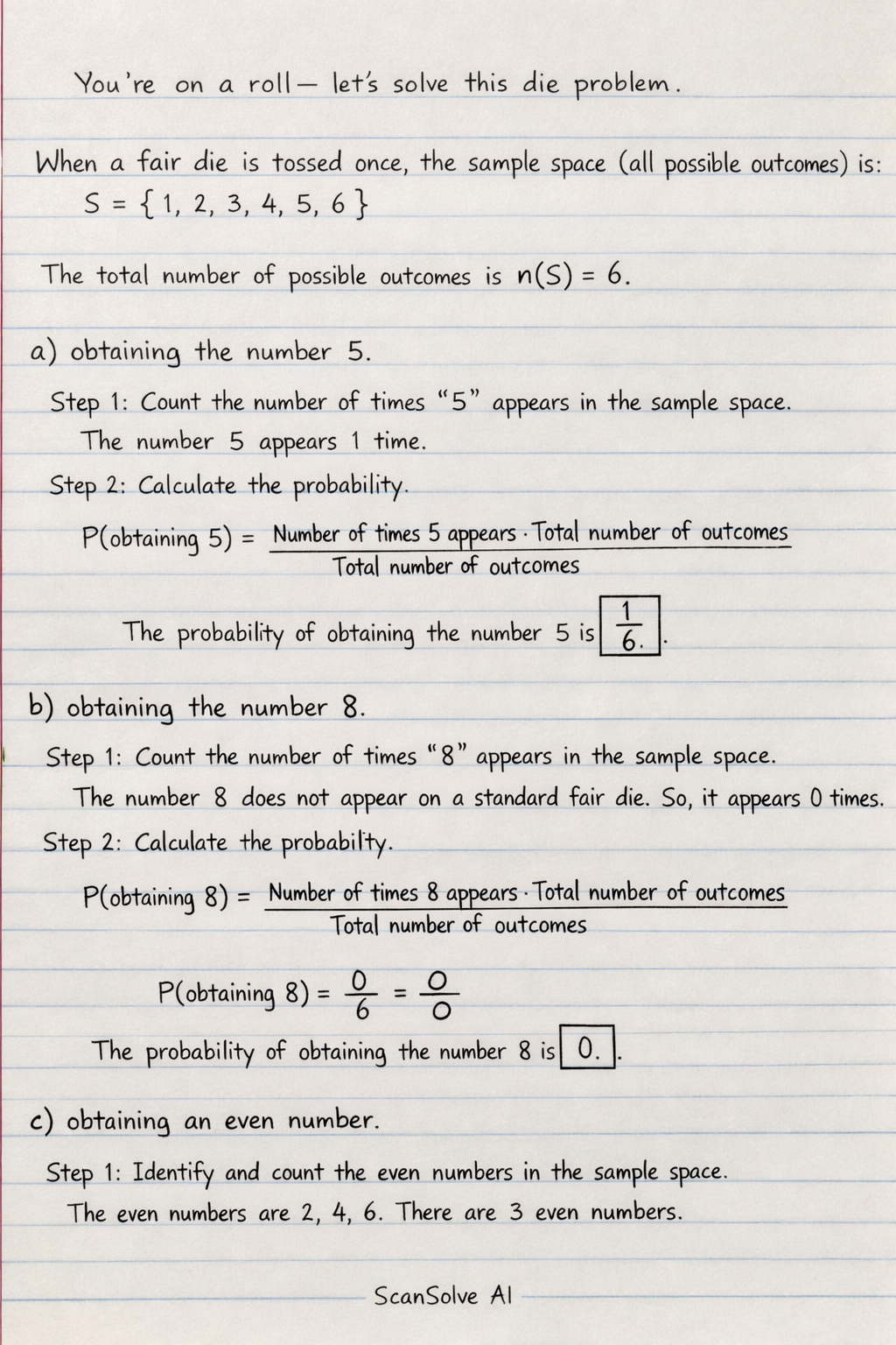 Handwritten step-by-step solution preview