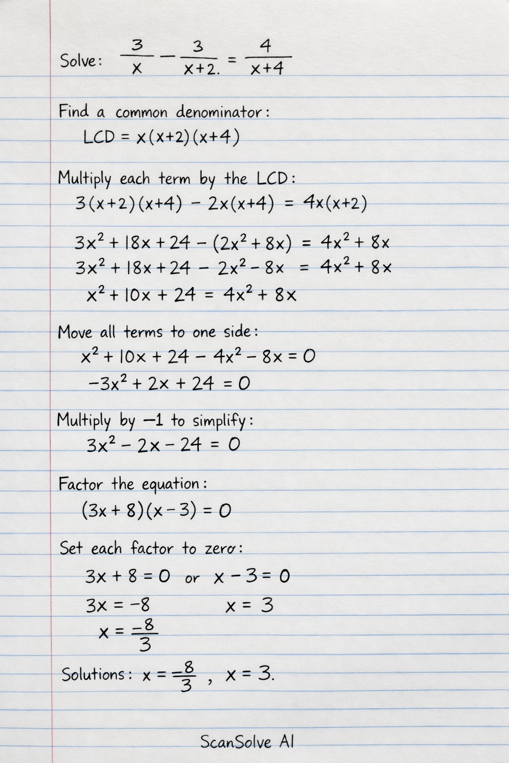 Handwritten step-by-step solution preview
