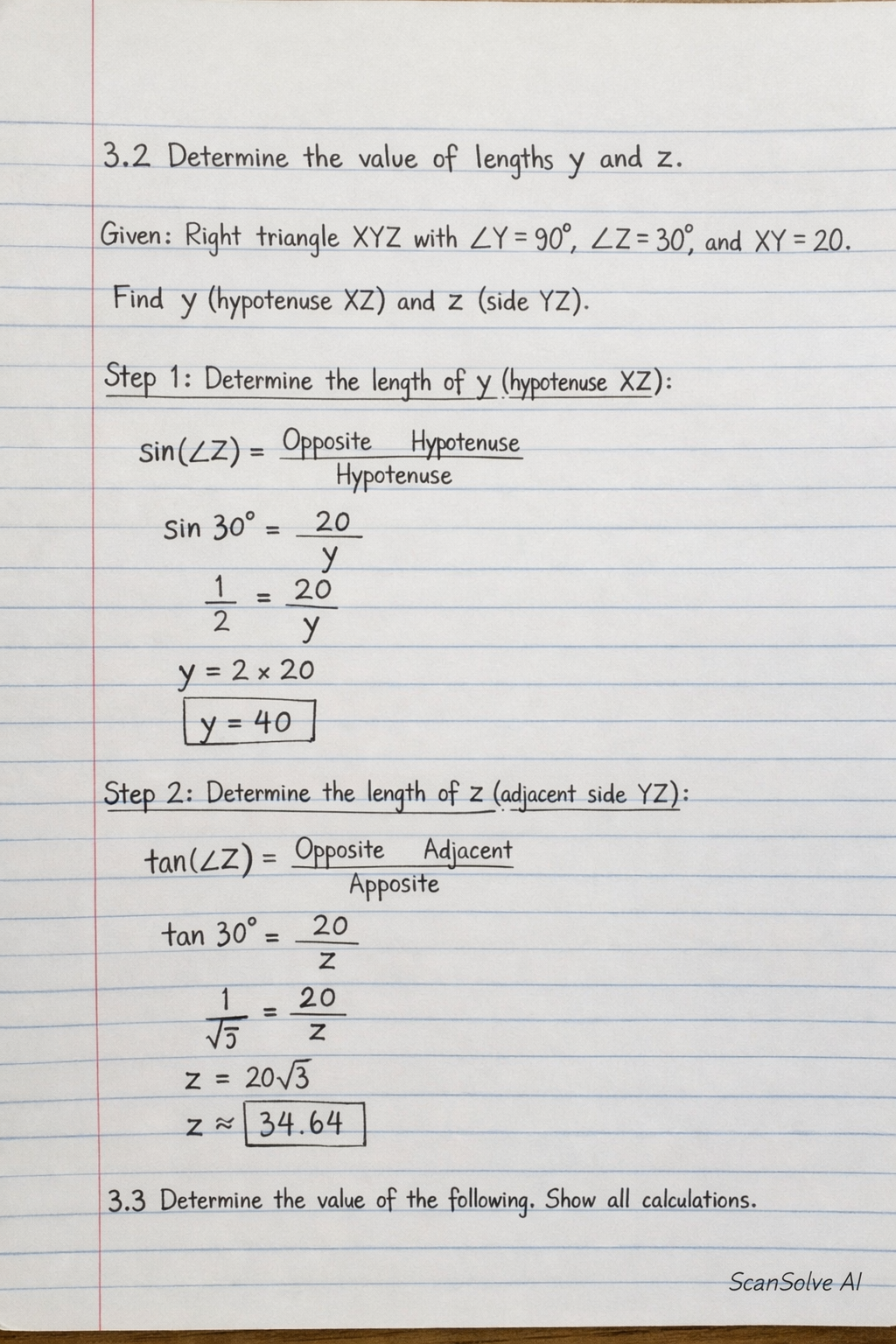 Handwritten step-by-step solution preview