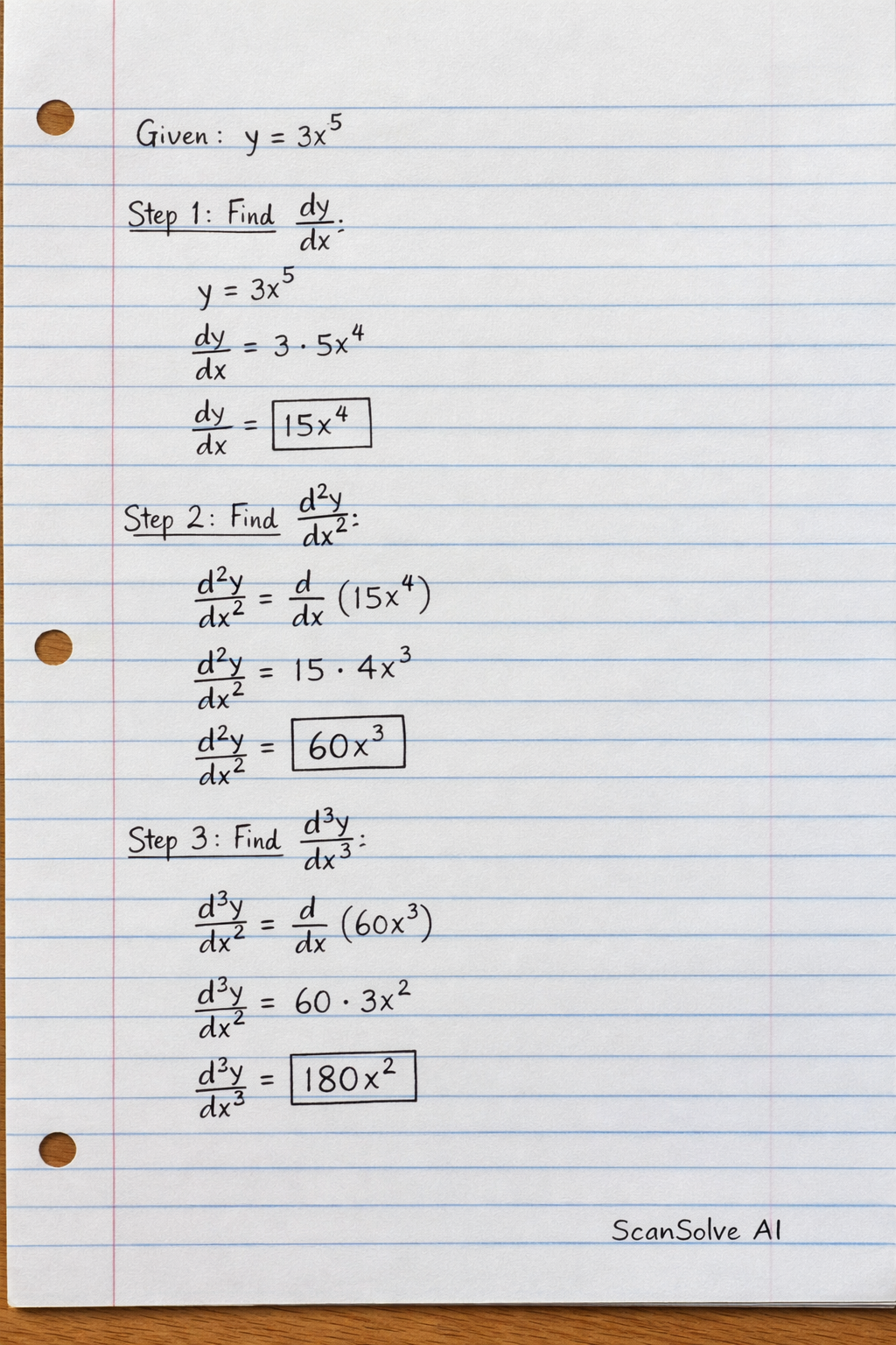 Handwritten step-by-step solution preview