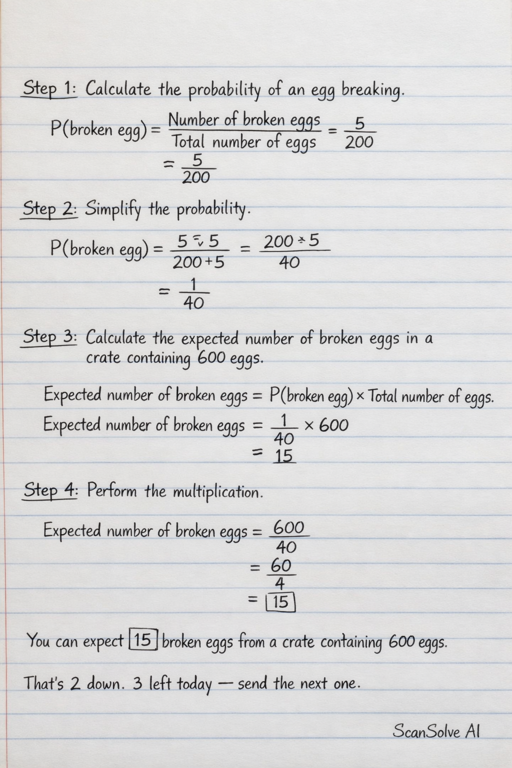 Handwritten step-by-step solution preview