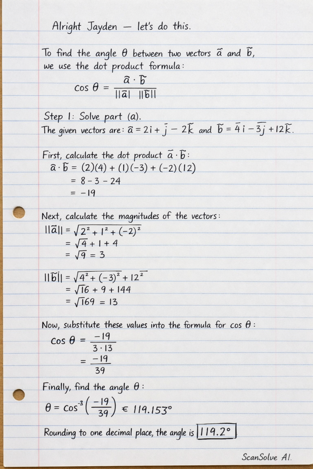 Handwritten step-by-step solution preview