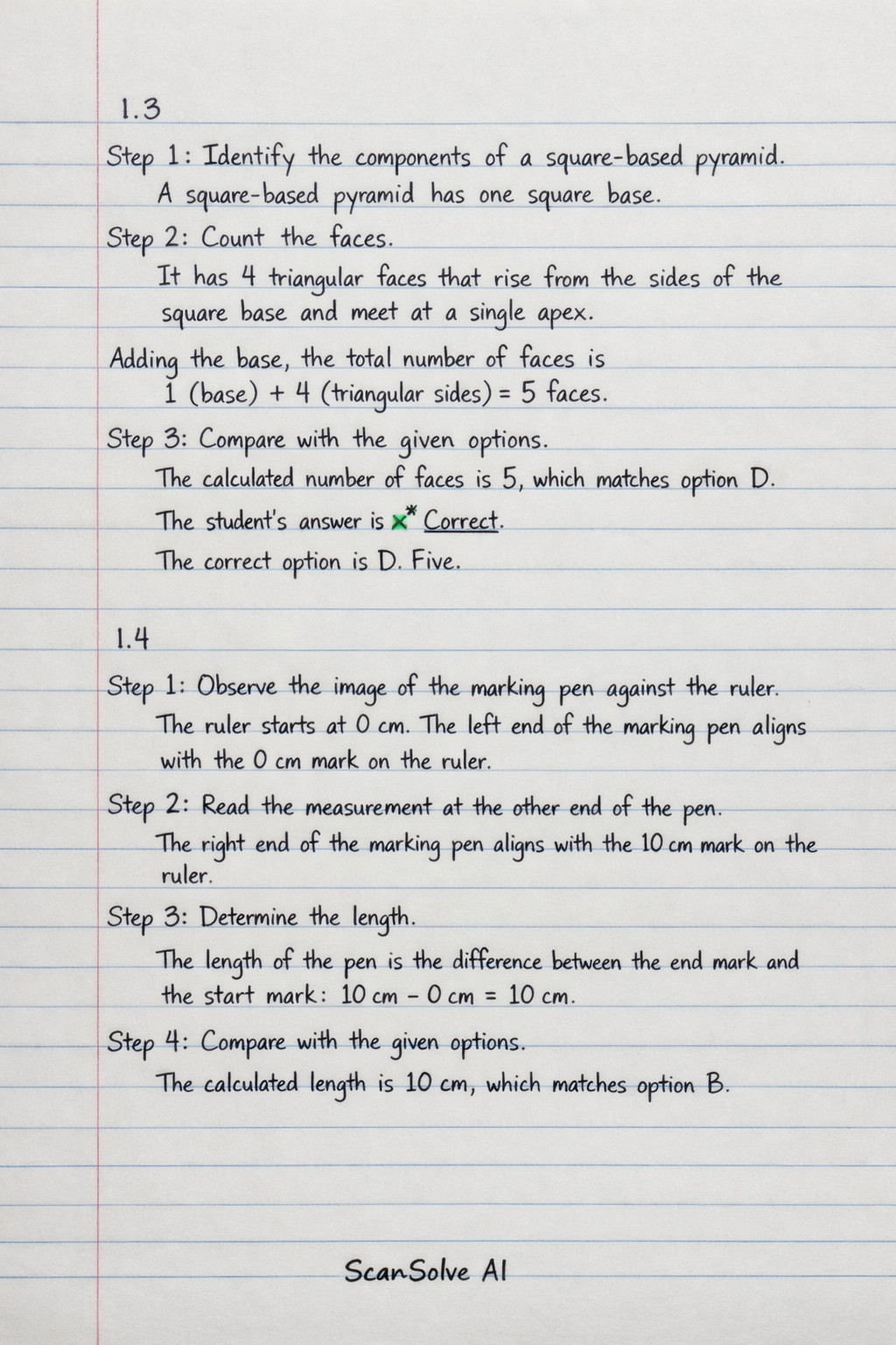 Handwritten step-by-step solution preview