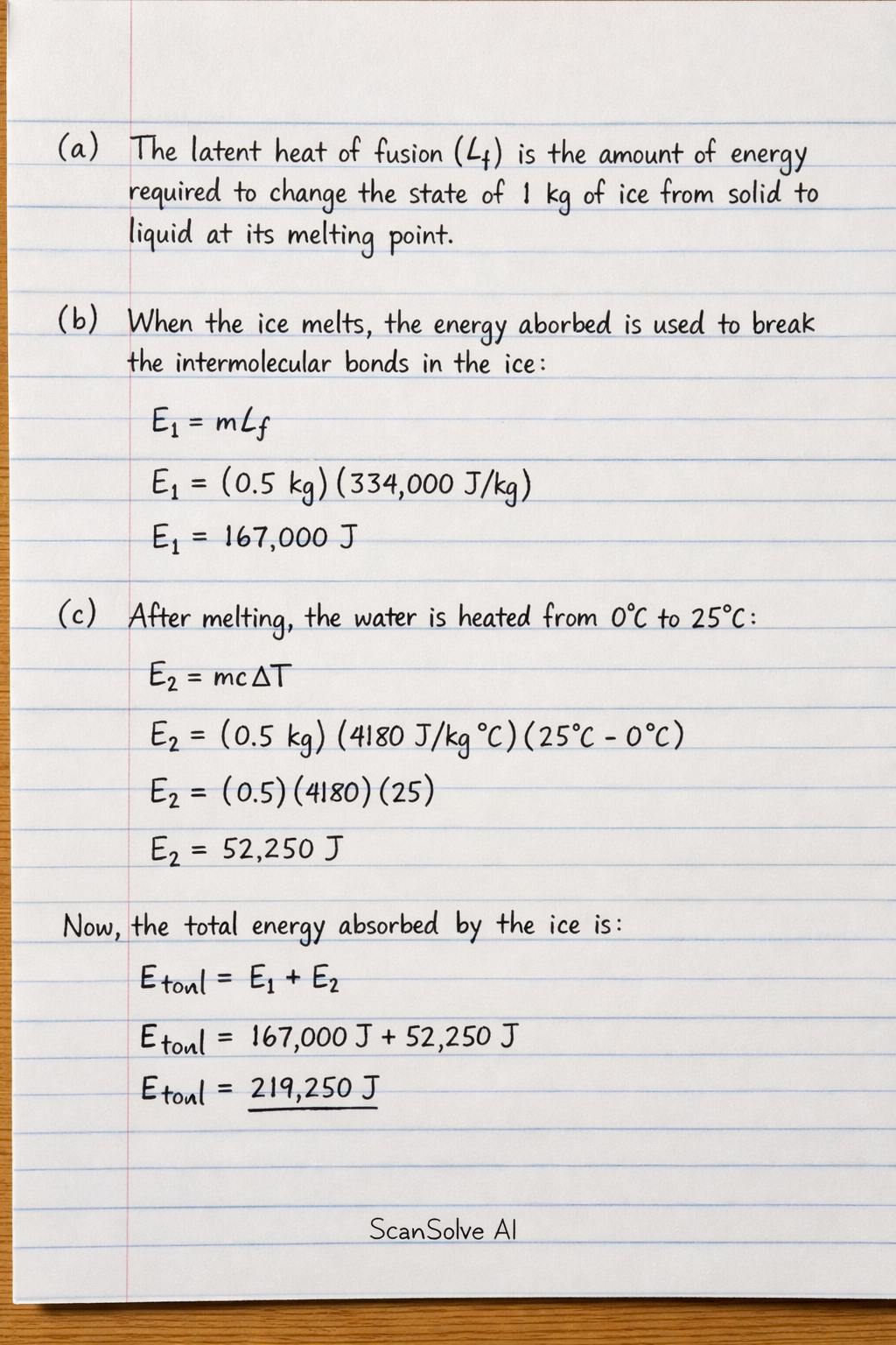 Handwritten step-by-step solution preview