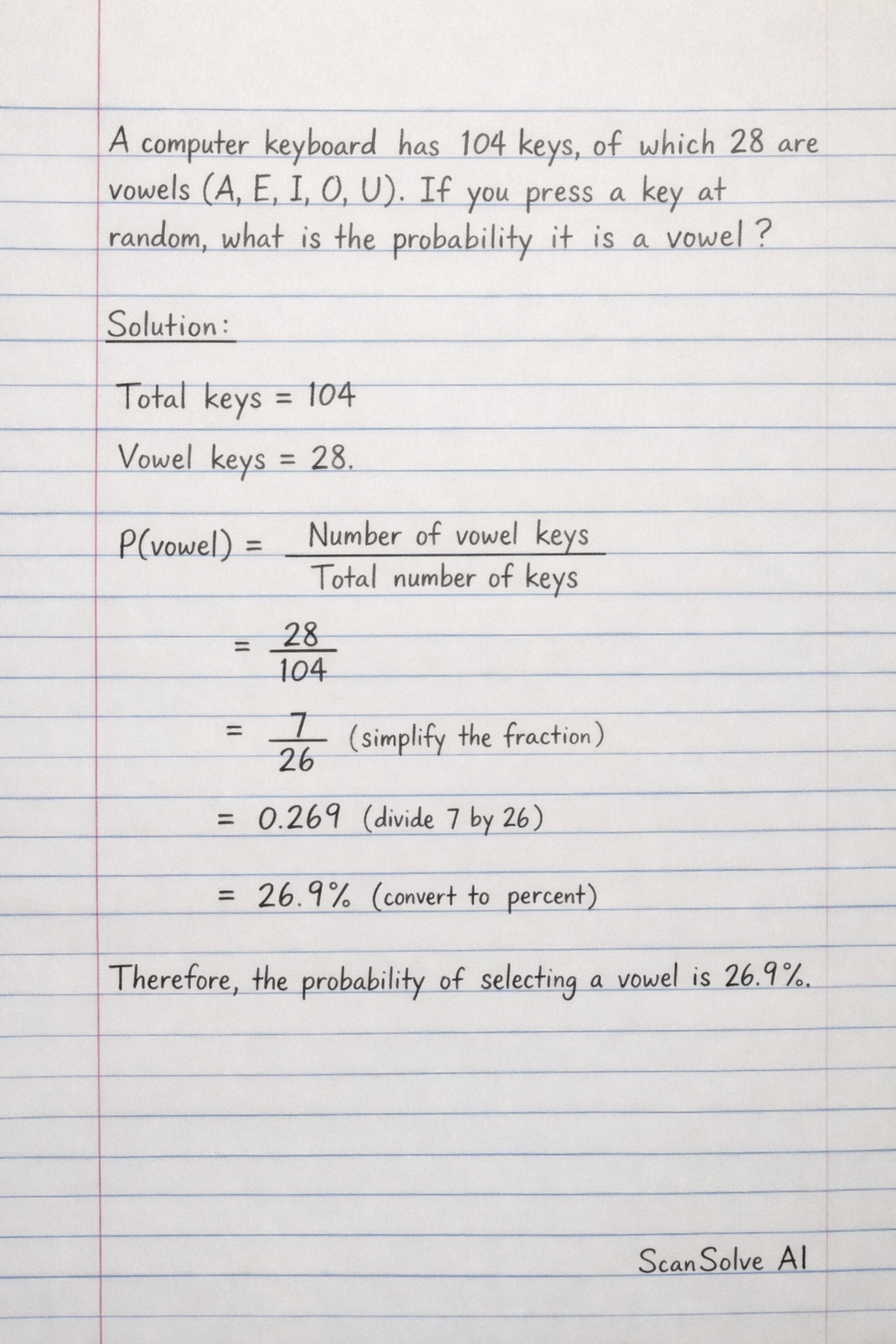 Handwritten step-by-step solution preview