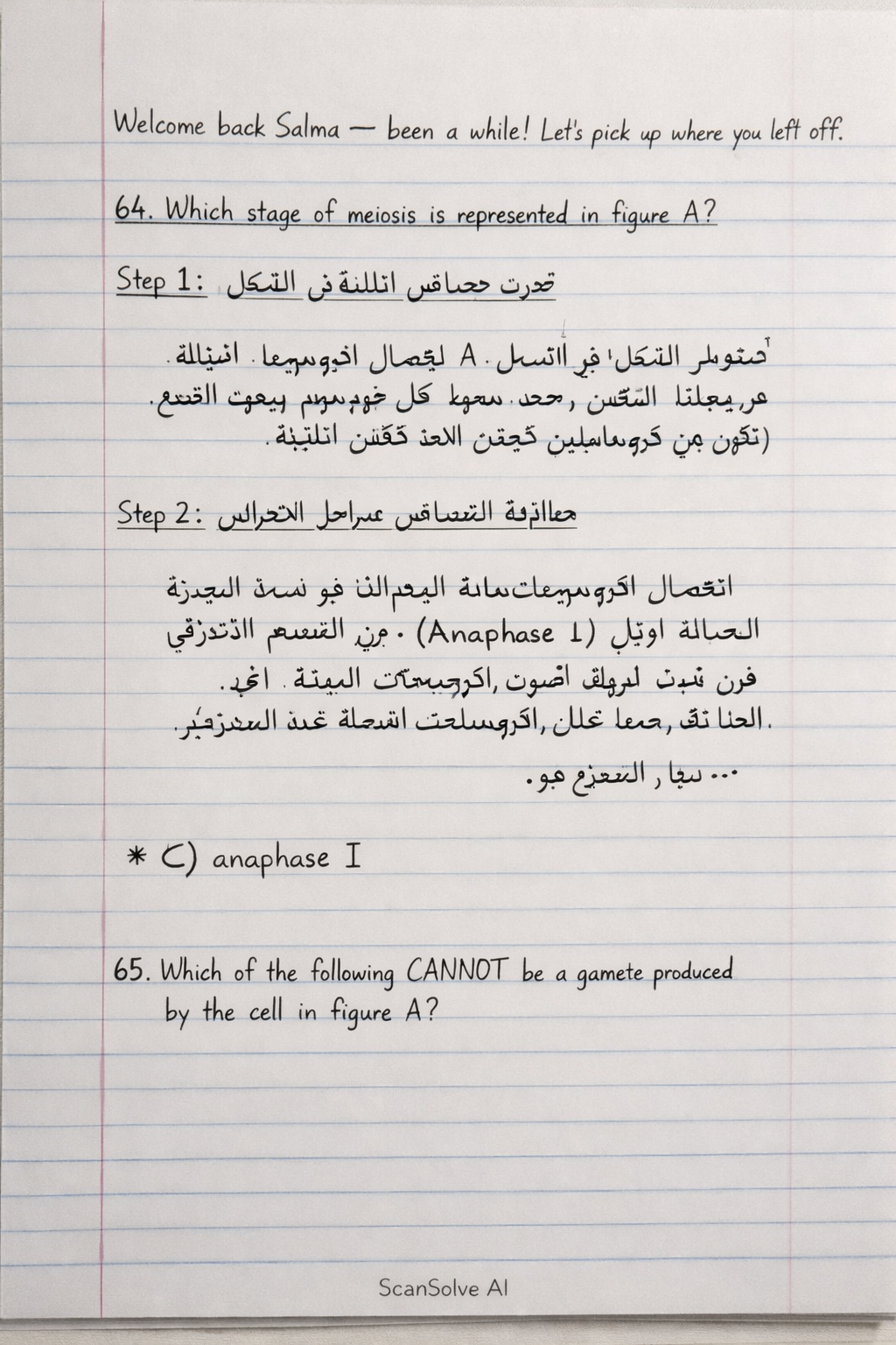 Handwritten step-by-step solution preview