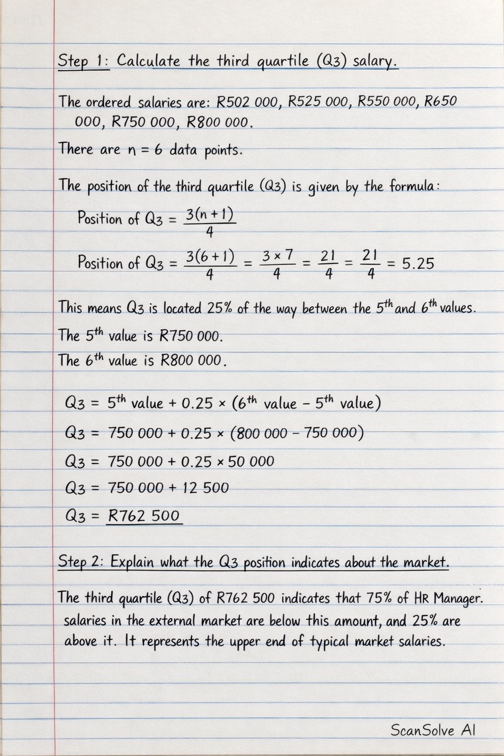 Handwritten step-by-step solution preview