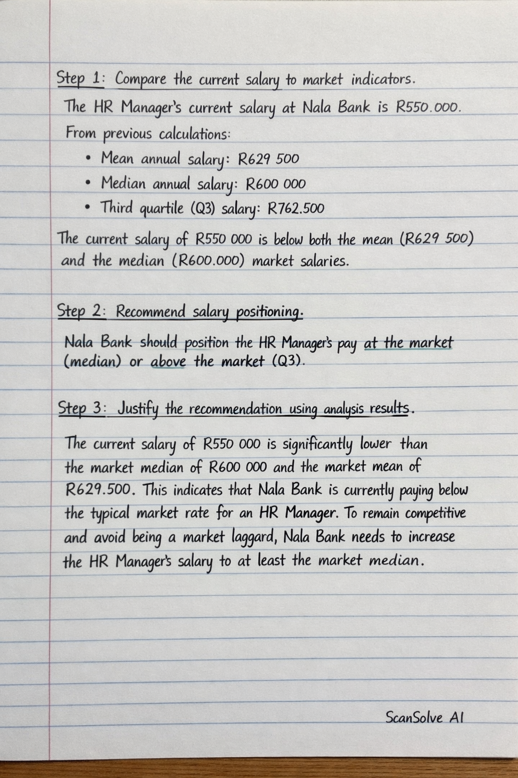 Handwritten step-by-step solution preview