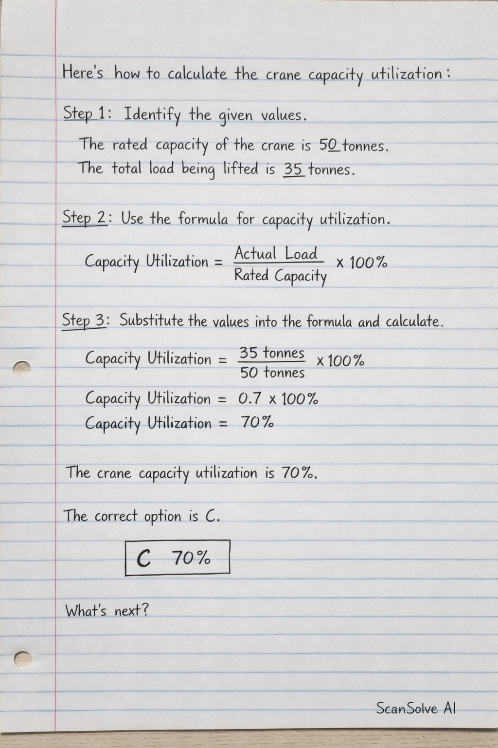 Handwritten step-by-step solution preview