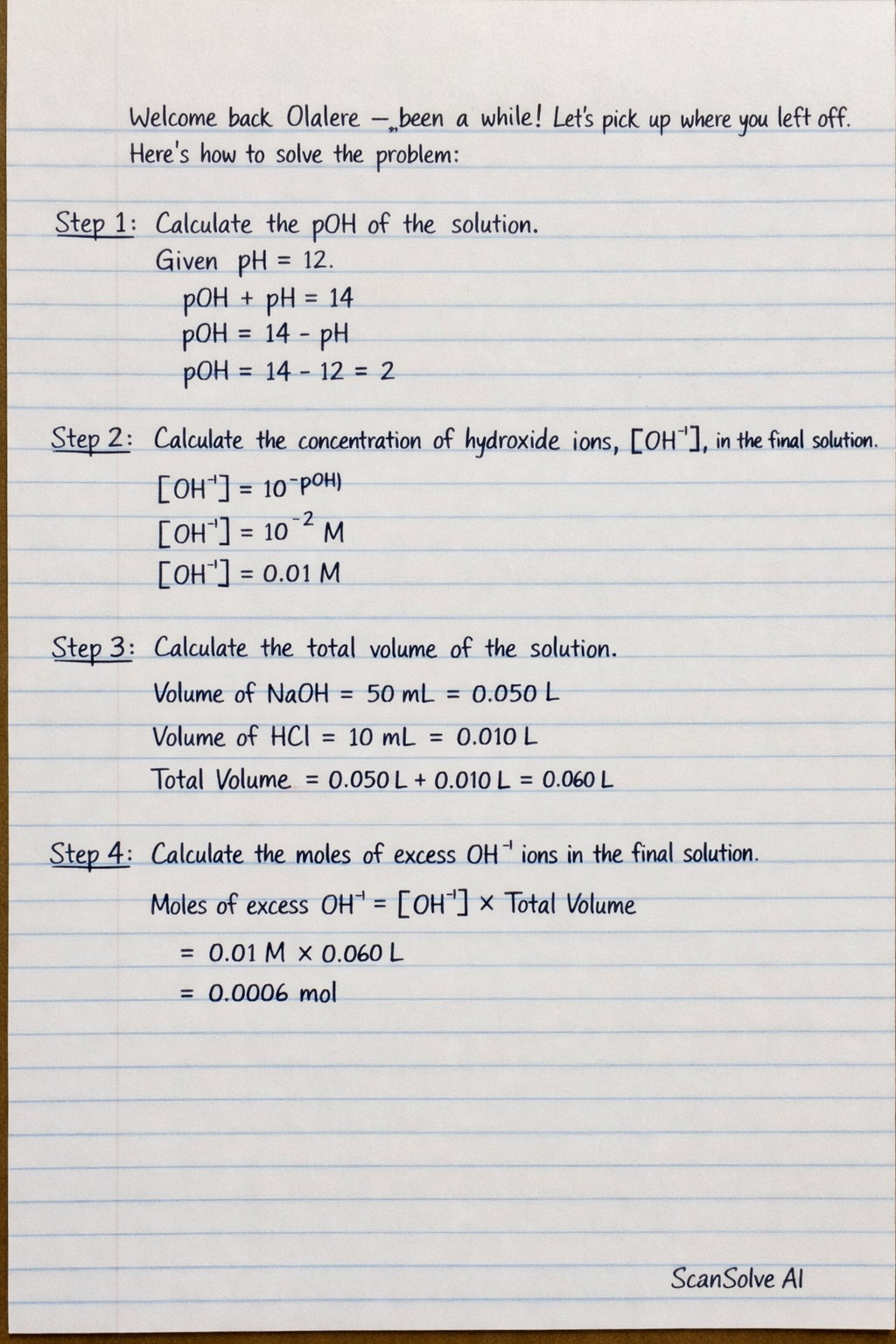 Handwritten step-by-step solution preview