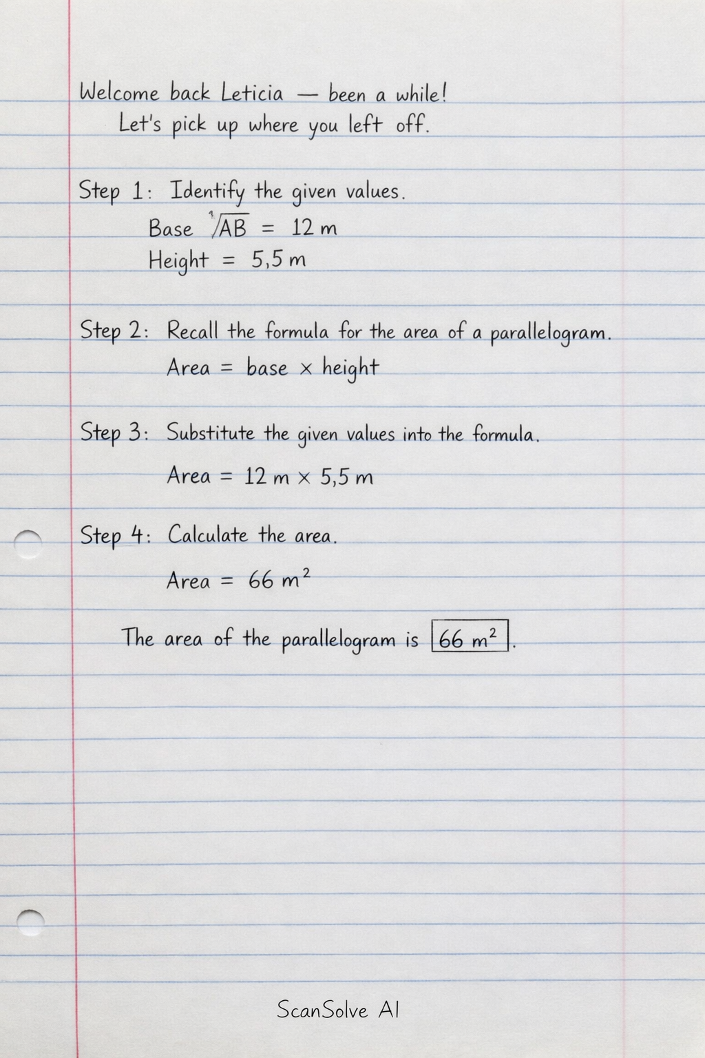 Handwritten step-by-step solution preview